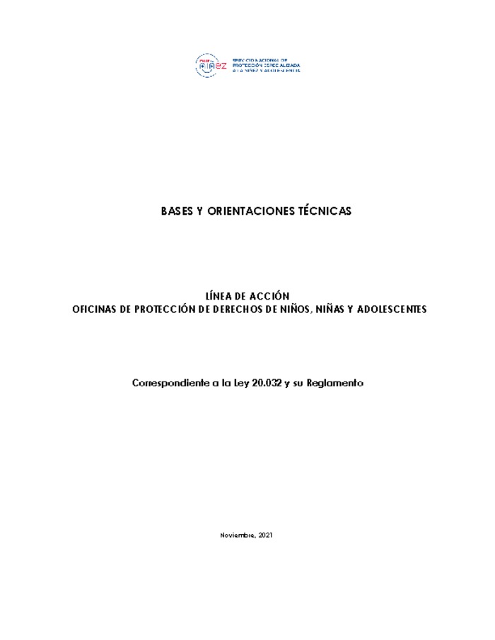 Bases y orientaciones técnicas