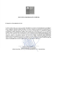 Poder especial para presidir acto de apertura
