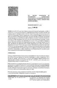 Resolución Exenta N° 133 del 24 de marzo del 2023 que aprueba investigación en procedimiento administrativo sancionatorio a colaborador acreditado Fundación Niño y Patria, y declara firme sanción que indica