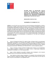 Resolución Exenta N° 558 del 03 de abril de 2023 que declara firme la resolución exenta N°453, de 14 de marzo de 2023 y aplica sanción de amonestación escrita en procedimiento sancionatorio que indica respecto del organismo colaborador acreditado "Refugio de Cristo"