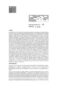 Resolución Exenta N° 58: Aprueba Procedimiento para Acreditación de Colaboradores.