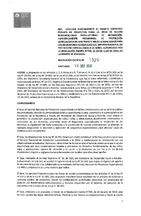 Resolución Exenta N° 1129