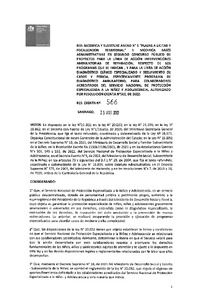 Resolución Exenta N°566 del 25 de agosto de 2022 que modifica y sustituye anexo N°1 "Plaas a licitar y focalización territorial" y modifica bases administrativas en segundo concurso público de proyectos para la línea de acción Intervenciones Ambulatorias de Reparación