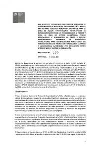 Resolución Exenta N°553 del 16 de agosto de 2022 que sustituye documento que contiene consultas de colaboradores y respuestas entregadas en el marco del segundo concurso público de proyectos para la línea de acción Intervenciones Ambulatorias de Reparación