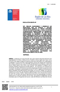 Resolución Exenta Nº218 que declara inadmisibles y admisibles las propuestas del Tercer Concurso y desierto parcialmente