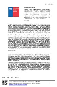 Resolución Exenta N°309, de fecha 08 de marzo de 2024, que aprueba bases administrativas, técnicas y sus anexos y llama al Séptimo Concurso Público de Proyectos para la Línea de Acción Diagnóstico Clínico Especializado y Seguimiento de Casos y Pericia. Específicamente Programa de Diagnóstico Clínico Especializado para Colaboradores Acreditados del Servicio Nacional de Protección Especializada a la Niñez y Adolescencia y dispone su publicación.