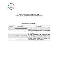 Rúbrica Informe de Supervisión 2024 Línea de acción: Diagnóstico Clínico Especializado
