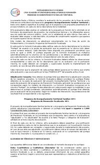 Anexo N°3, denominado "Instrucciones, Pauta y Rúbrica de Evaluación"
