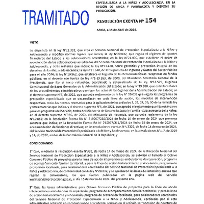 Resoluciones Exentas que designan integrantes de la Comisión de Apertura y Admisibilidad de las propuestas Octavo Concurso Público de Proyectos 2024