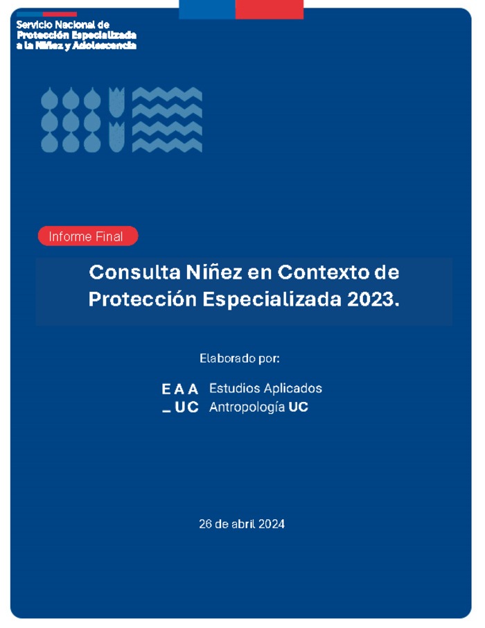 Consulta Niñez en contexto de protección especializada 2023 - Informe final