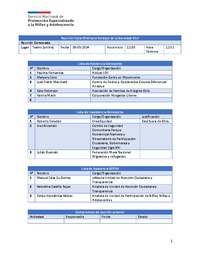 Primera Sesión Extraordinaria COSOC