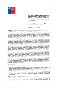 Resolución Exenta Nº368 - Certificación Sanción Firme Fundación Asiste