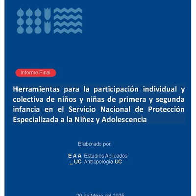 Estudio Mecanismos de Participación Colectivos e Individuales Primera y Segunda Infancia - Informe Final