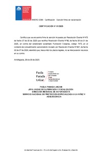 Sanción Firme - Fundación Creseres- PIE Creseres Tocopilla