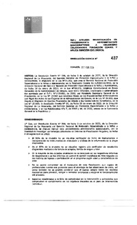 Sanción Firme- Fundación Coanil - FAE PRO HUALLE
