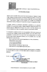 Sanción firme- Corporación de Ayuda a la Familia- REM PER LILIANA DONOSO