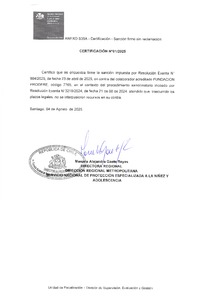 Sanción Firme - Fundación Prodere - DCE Tikums