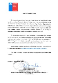 Sanción firme- FUNDACIÓN ICEPH-REM PER CASA CUMBRES COPIAPÓ