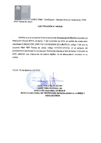 Sanción firme- FUNDACIÓN CARITAS DIOCESANA DE LINARES- REM PER Teresa de Jesús