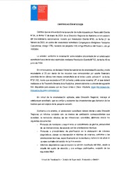 Resolución Exenta N°34 de fecha 10 de enero de 2024 de la Dirección Regional de Atacama, declarada firme por Certificación N°2 de 10 de marzo de 2026, de la Dirección Regional de Atacama.