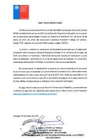 Resolución Exenta N°624 de fecha 03 de octubre de 2023 de la Dirección Regional de Atacama, declarada firme por Certificación N°1 del 09 de marzo de 2026, de la Dirección Regional de Atacama.