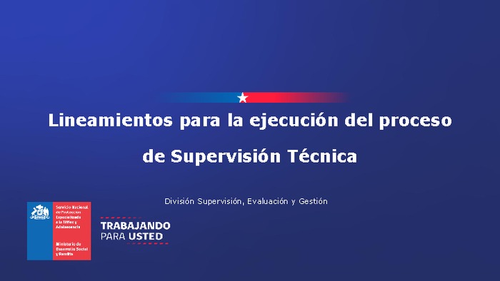PPT lineamientos para la ejecución del proceso de Supervisión Técnica