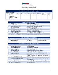 Sesión ordinaria COSOC N°3