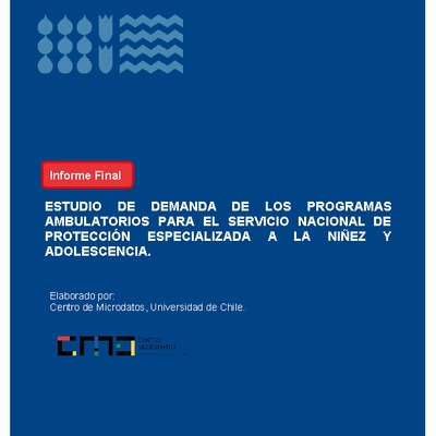 Estudio de demanda de programas ambulatorios- Informe final