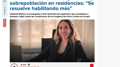 Directora de Servicio de Protección y sobrepoblación en residencias: "Se resuelve habilitando más"