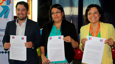 Injuv y Mejor Niñez firman convenio de colaboración en La Araucanía