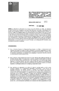 Resolución Exenta N° 693: