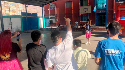 Niños y adolescentes de la Residencia Teniente Merino disfrutaron de una jornada de entretención